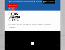 Tablet Screenshot of catonautoclinic.com